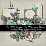 Wonder of Words Embellishment Pack-$3.49 (Ettes and Company by Fayette)