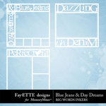 Blue Jeans and Day Dreams Big Words Inkers-$2.99 (Ettes and Company by Fayette)