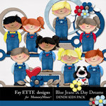 Blue Jeans and Day Dreams Denim Kids Pack-$2.99 (Ettes and Company by Fayette)