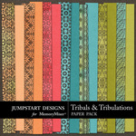 Tribals and Tribulations Paper Pack 2-$3.49 (Jumpstart Designs)