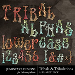 Tribals and Tribulations Alpha Pack-$1.49 (Jumpstart Designs)
