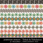 Tribals and Tribulations Trim-$2.49 (Jumpstart Designs)