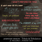 Tribals and Tribulations WordArt-$2.49 (Jumpstart Designs)