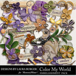 Color My World Embellishment Pack-$3.49 (Laura Burger)