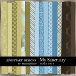 My Sanctuary Paper Pack-$3.49 (Jumpstart Designs)