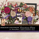 Emotions Flow Embellishment Pack-$3.49 (Laura Burger)