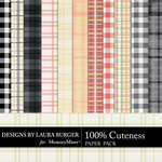 Cuteness Plaids Paper Pack-$3.49 (Laura Burger)