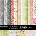 Cuteness Patterns Paper Pack-$3.49 (Laura Burger)
