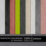 Cuteness Solids Paper Pack-$3.49 (Laura Burger)