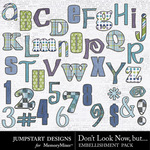 Dont Look Now But Alpha Pack-$2.49 (Jumpstart Designs)