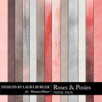 Roses Posies Solid Paper Pack-$3.49 (Laura Burger)