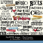 Pure Country WordArt Pack-$2.49 (Ettes and Company by Fayette)
