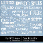 Pure Country WordArt Inkers-$2.49 (Ettes and Company by Fayette)
