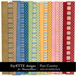 Pure Country Add On Paper Pack-$2.99 (Ettes and Company by Fayette)