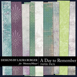 A Day To Remember Add On Paper Pack-$3.49 (Laura Burger)