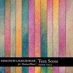 Teen Scene Gradient Paper Pack-$3.49 (Laura Burger)