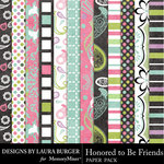 Honored To Be Friends Bold Paper Pack-$3.49 (Laura Burger)