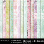 Honored To Be Friends Pattern Paper Pack-$3.49 (Laura Burger)