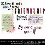 Honored To Be Friends WordArt-$2.49 (Laura Burger)