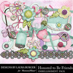 Honored To Be Friends Add On Embellishment Pack-$3.49 (Laura Burger)