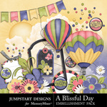 A Blissful Day Extras Embellishment Pack-$2.99 (Jumpstart Designs)