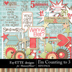 Im Counting to 3 Mini Pack-$3.49 (Ettes and Company by Fayette)