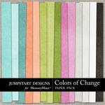 Colors of Change Plain Paper Pack-$3.49 (Jumpstart Designs)