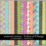 Colors of Change Patterned Paper Pack-$3.49 (Jumpstart Designs)