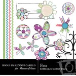 Fete Embellishment Pack-$3.00 (Bisous By Suzanne Carillo)