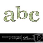 Vivid Alphabet Pack-$1.00 (Bisous By Suzanne Carillo)