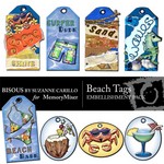 Beach Tags Embellishment Pack-$2.50 (Bisous By Suzanne Carillo)