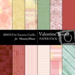 Valentine Bisous Paper Pack-$3.50 (Bisous By Suzanne Carillo)