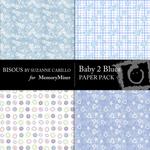 Baby 2 Blue Paper Pack-$2.00 (Bisous By Suzanne Carillo)