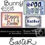 Easter WordArt Embellishment Pack-$1.50 (Bisous By Suzanne Carillo)