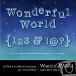 Wonderful World Alphabet Pack FE-$1.00 (Ettes and Company by Fayette)