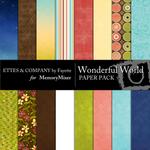 Wonderful World Paper Pack FE-$3.99 (Ettes and Company by Fayette)