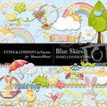 Blue Skies Embellishment Pack-$3.50 (Ettes and Company by Fayette)