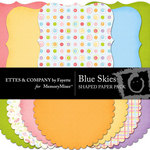 Blue Skies Shapes Embellishment Pack-$3.00 (Ettes and Company by Fayette)