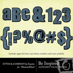 Be Inspired Denim Alphabet Pack-$1.00 (Ettes and Company by Fayette)