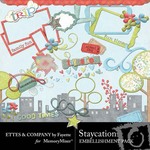 Staycation Embellishment Pack-$3.50 (Ettes and Company by Fayette)