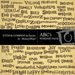 ABC WordArt Pack-$1.50 (Ettes and Company by Fayette)