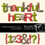 Thankful Heart Alphabet Pack-$1.99 (Ettes and Company by Fayette)
