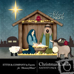 Christmas Carols Nativity Kit-$2.99 (Ettes and Company by Fayette)