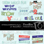FrostBite WordArt Pack-$0.99 (Ettes and Company by Fayette)
