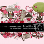 Love Shack Embellishment Pack-$3.50 (Ettes and Company by Fayette)