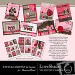 Love Shack Cards and Tag Printables-$2.49 (Ettes and Company by Fayette)