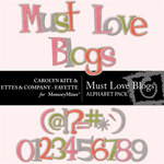 Must Love Blogs Alphabet Pack-$2.49 (Ettes and Company by Fayette)