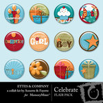 Celebrate Flair Pack Ettes-$0.99 (Ettes and Company by Fayette)