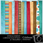 Celebrate Paper Pack Ettes-$3.99 (Ettes and Company by Fayette)
