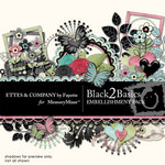 Black 2 Basics Embellishment Pack-$3.49 (Ettes and Company by Fayette)